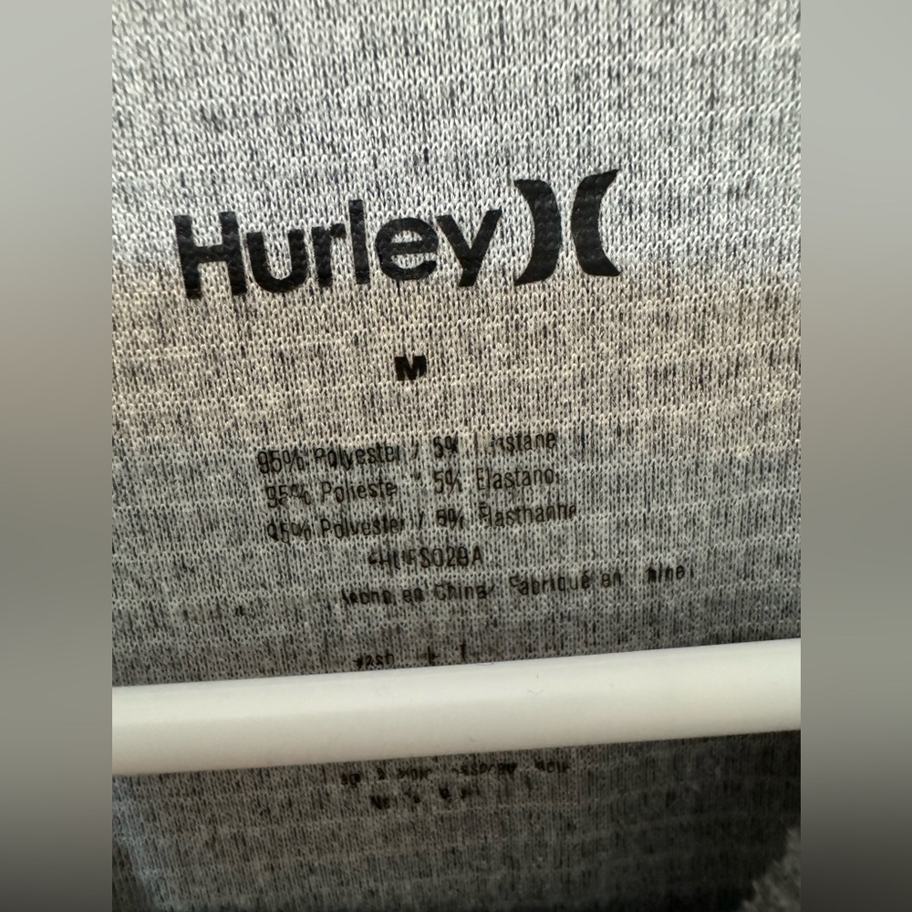 Hurley Heather Gray Long Sleeve Women’s Tee - Picture 3 of 3